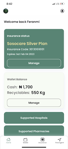 Sosocare Screen 3