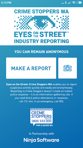 Android application Eyes on the Street: Crime Stop screenshort