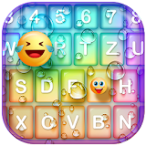 Color Rain Keyboard with Emoji icon