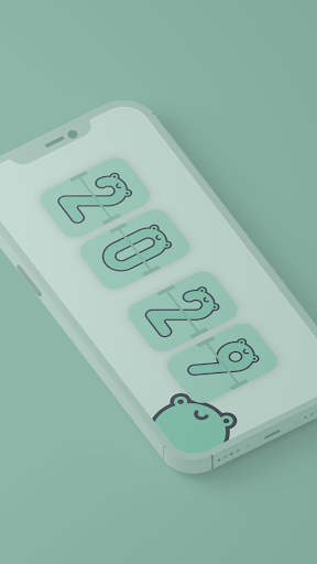 Android application Frog flip desktop clock screenshort