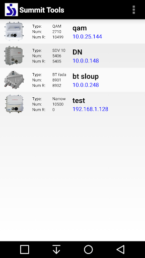 Android application Summit Tools screenshort