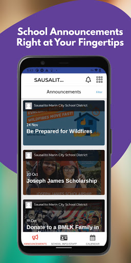 Android application Sausalito Marin City School Di screenshort