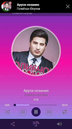 Голибчон Юсупов -  песни Screenshot 1 - AppWisp.com