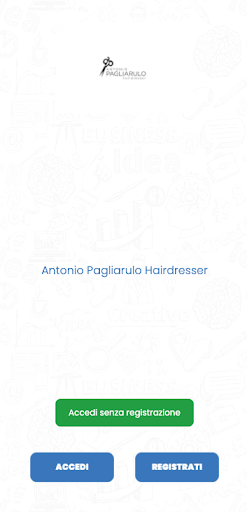 Android application Antonio Pagliarulo Hairdresser screenshort