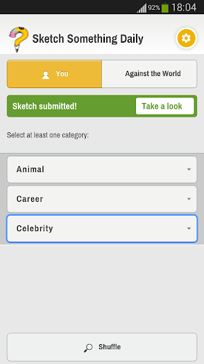 Android application Sketch Something Daily screenshort