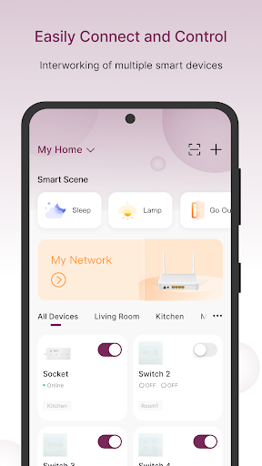 Android application Dialog Smart Home screenshort