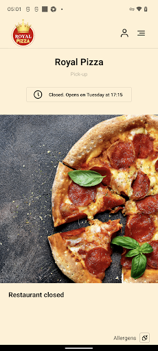 Android application Royal Pizza Mansfield screenshort