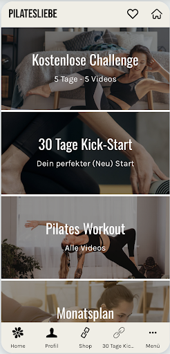 Android application Pilatesliebe - Home Workout screenshort