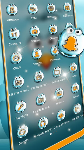 Cartoon Penguin Theme Screen 2
