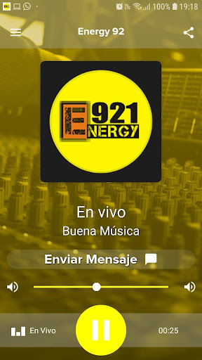 Android application Energy 92.1 screenshort