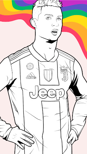 Draw Coloring Football Players