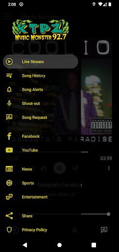 92.7 Music Monster Screen 3