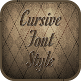 Cursive Font Style icon