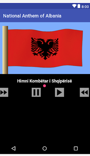 Android application Anthem of Albania screenshort