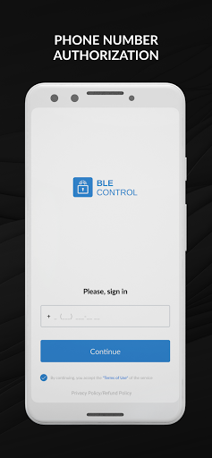 Android application BLEcontrol screenshort