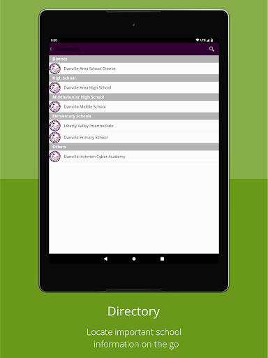 Danville Area School District Screen 2
