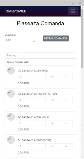Comenzi Screen 2