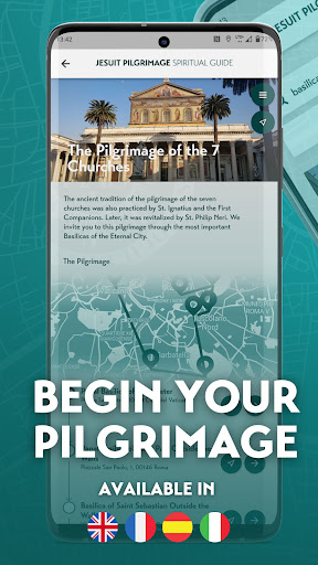 Android application Jesuit Pilgrimage screenshort