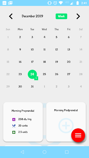 Gluc Diary Screen 2
