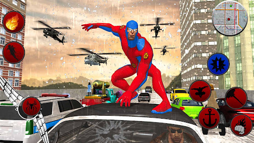 Android application Spider Hero Gangster crime screenshort