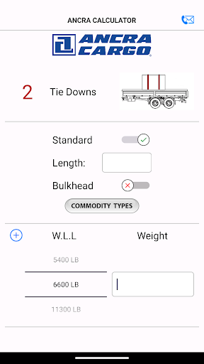 Android application Ancra: Tie Down Calculator screenshort