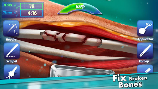 Captura de Pantalla 2 Open Heart Surgery Doctor Game android