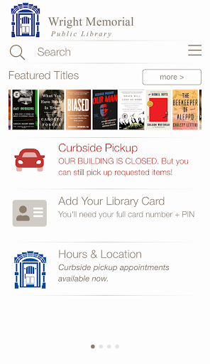 Android application Wright Memorial Public Library screenshort