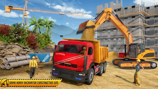 Construction Crane Dump Truck