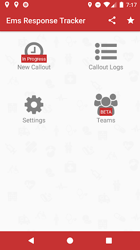 Android application Ems Response Tracker screenshort