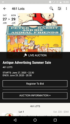 AntiqueAdvertising.com Screen 2