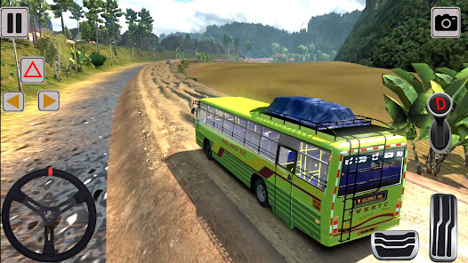 Mud Bus Driving Offroad Game apkpoly screenshots 6