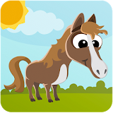 Puzzles about horses icon