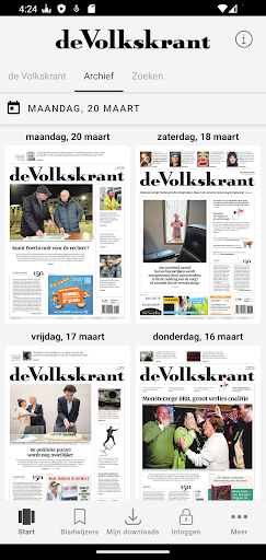 de Volkskrant Krant Screen 2