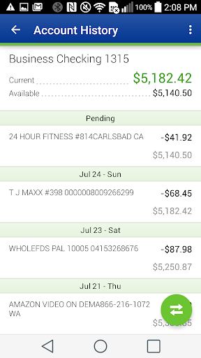 Android application Orlando Credit Union screenshort