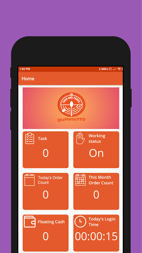 Android application Yummitto Delivery Partner screenshort