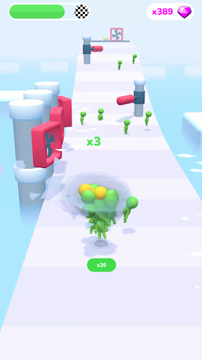 Human Tornado Rush 3D