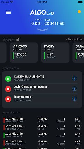 Algolab Screen 2