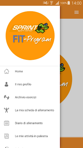 Android application Sprint Fit Program screenshort
