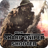 Sharp sniper shooter icon