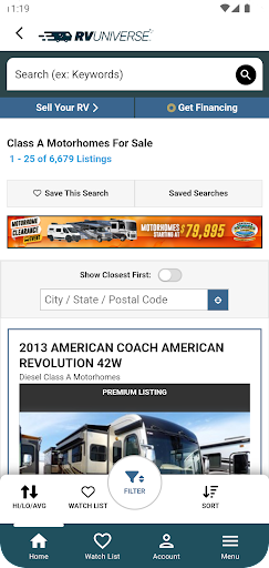 RVUniverse Screen 2