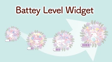 screenshot of Battery widget Flowery Kiss