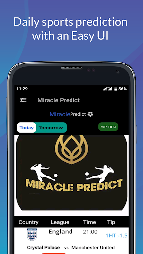 Android application Miracle predict -Betting tips screenshort