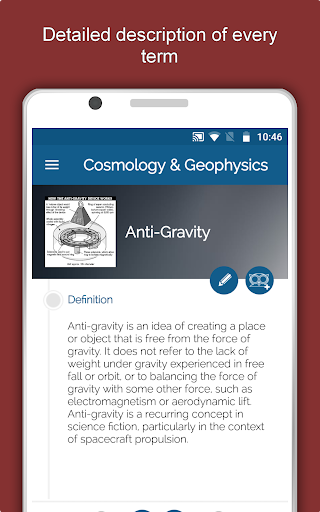 Screenshot of Physics Dictionary Offline App