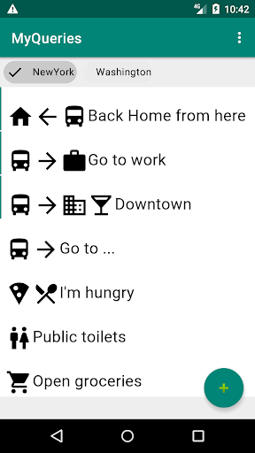 Android application MyQueries screenshort