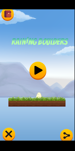 Android application Raining Boulders screenshort