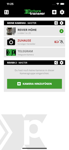 Android application picture transfer Wildkameras screenshort