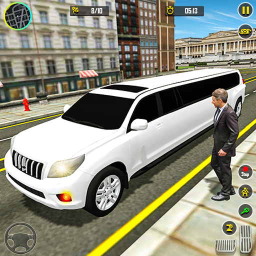 Car driving limousine car game