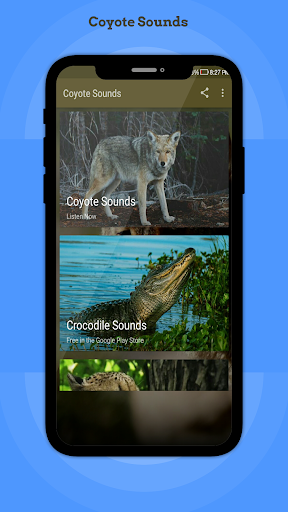 Android application Coyote Sounds screenshort