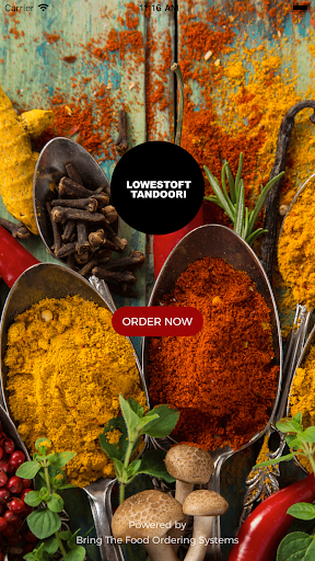 Android application Lowestoft Tandoori screenshort