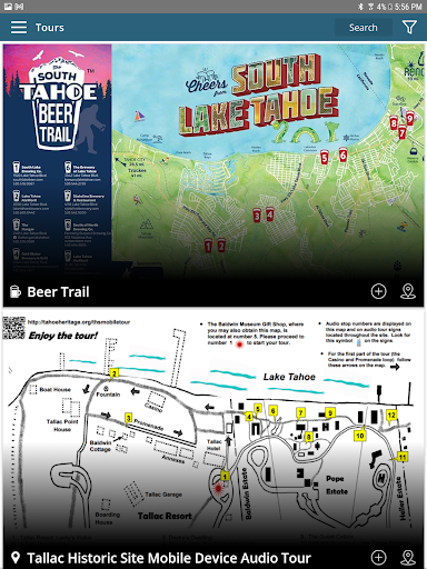Screenshot of Visit Lake Tahoe